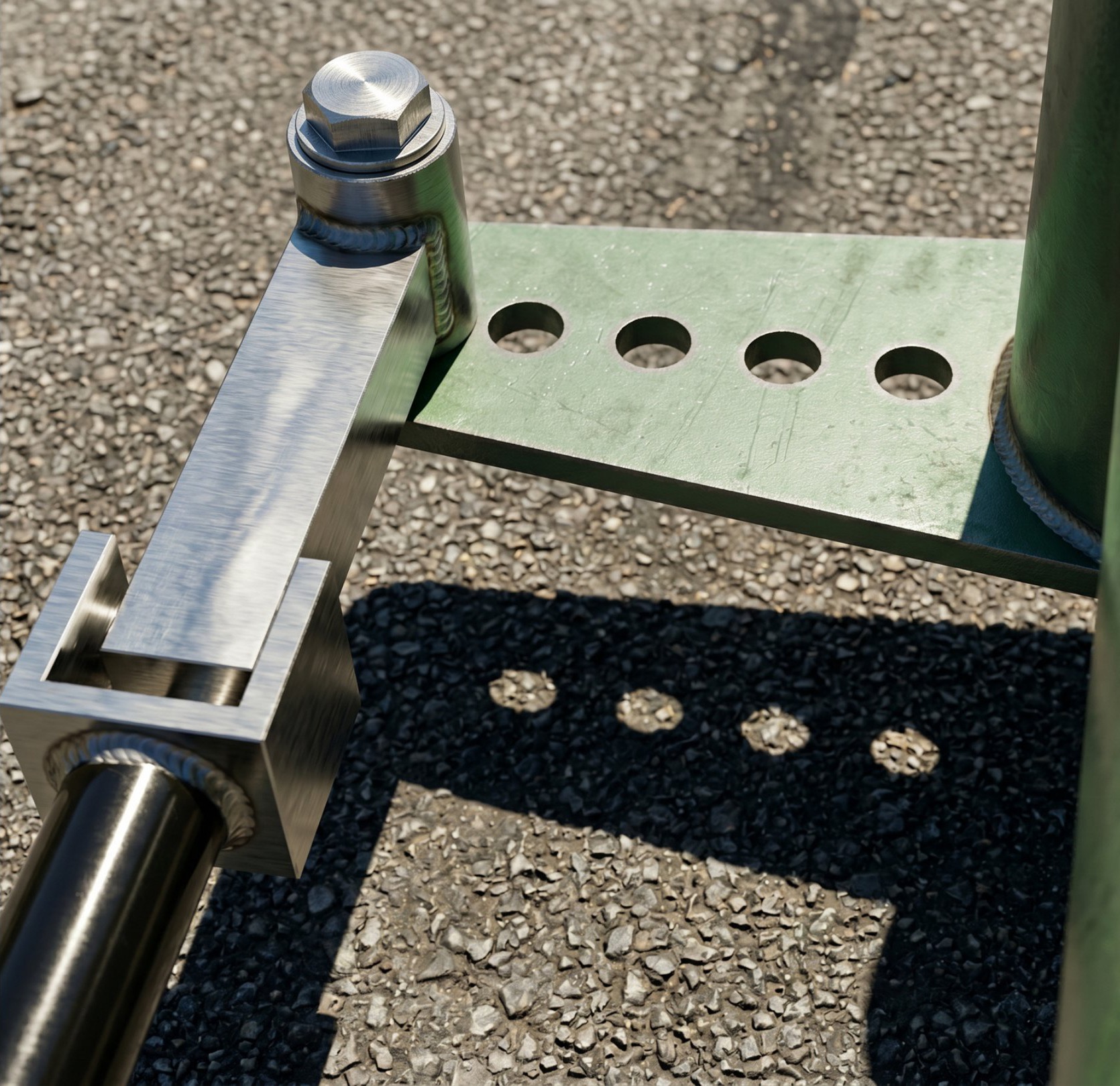 Workflows — CNC-milled aluminium bamboo connector detail